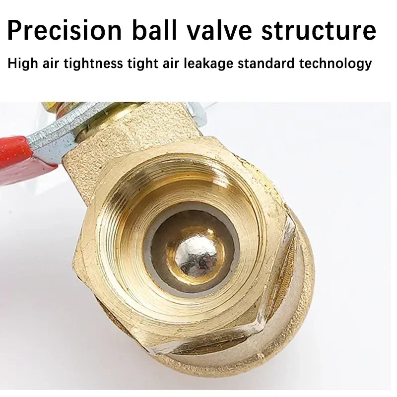 Messing Prikkeldraad Kogelkraan Voor Koperen Pijpfitting En Slanghaak Met 1/4-1/2 Buitendraadconnectoren En 6Mm-12Mm Slangweerhaak