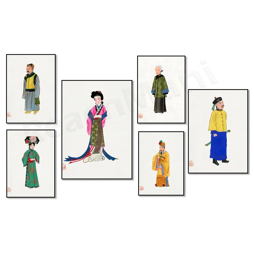 Portrait of Chinese warrior royal concubine, Chinese soldier warrior portrait, Chinese dress poster, oriental style painting,