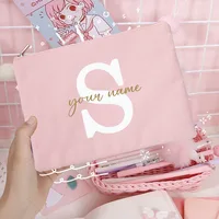 Sacs à cosmétiques de demoiselle d'honneur avec nom personnalisé, trousse de maquillage pour filles, pochette de toilette de voyage, cadeaux d'anniversaire de mariage pour elle 14