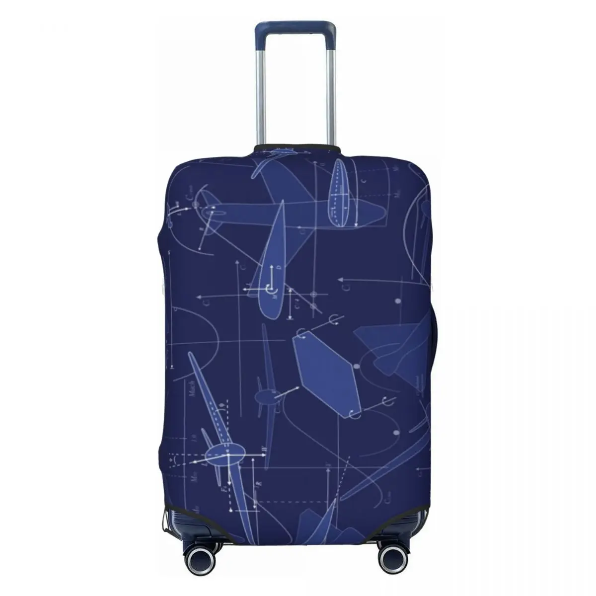 

Aviation Airplane Aerodynamics Travel Luggage Cover Dust Proof Pilot Air Fighter Suitcase Cover Protector Fit 18-32 Inch