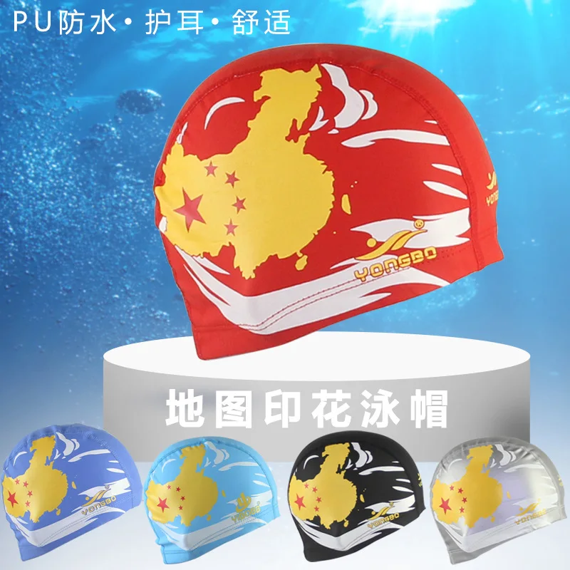 حجم الحرة قبعات السباحة للرجال النساء مطاطا بو الأذن حماية الشعر الطويل بركة السباحة قبعة سامسونج الاستحمام قبعات