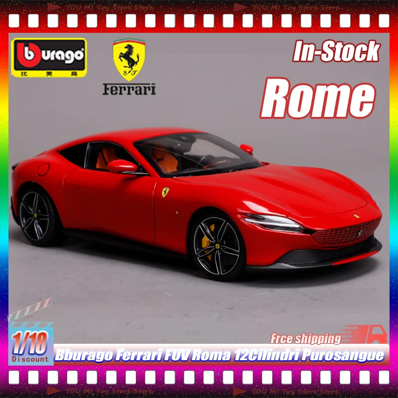 

Bburago 1:18 Ferrari Fuv Roma 12cilindri Alloy Car Die-Cast Model For Boys Toys Gift And Ornaments Collection Gifts New In Stock
