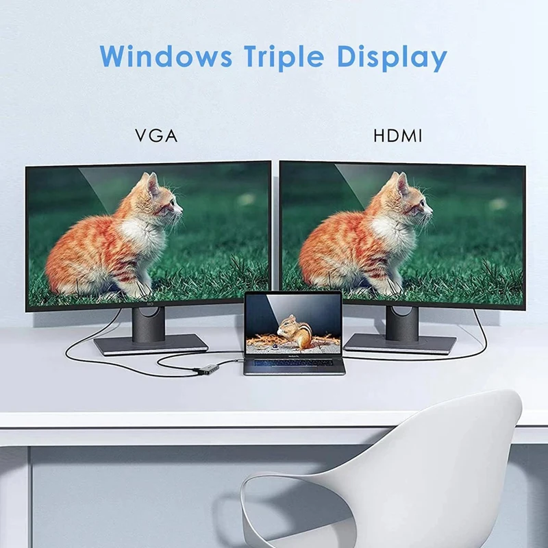 Docking Station USB Hub 12 In 1 4K 30Hz: -Compatible, USB 2.0, USB 3.0, PD, SD/TF