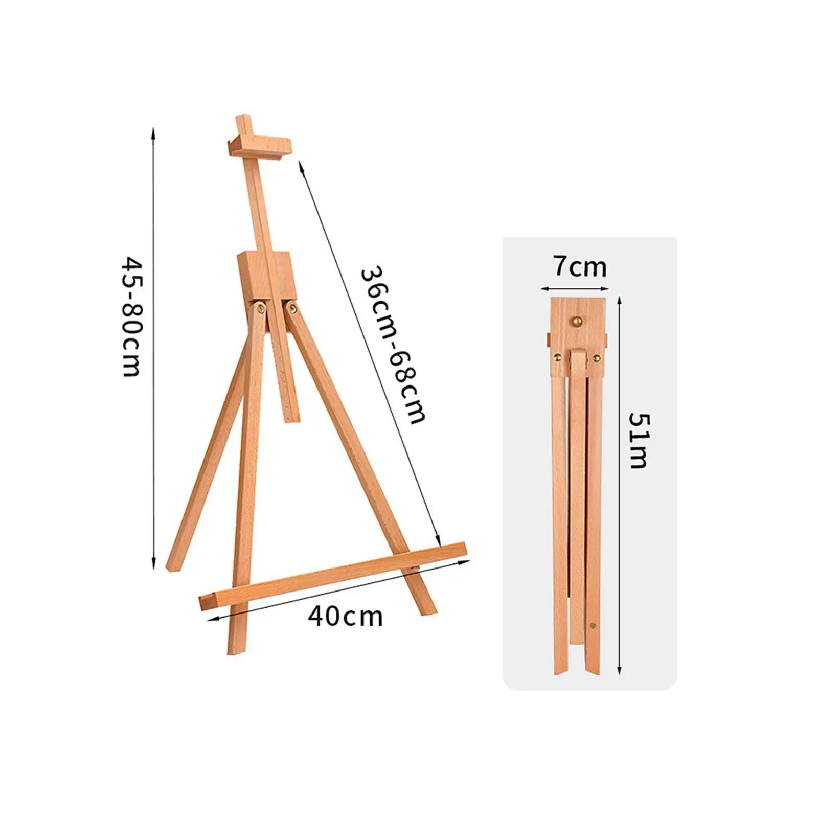 Easel Stand Portable Sturdy Frame Folding Photo and Sign Holder Wooden A-frame Display Desktop Easel Painting Easel for Children