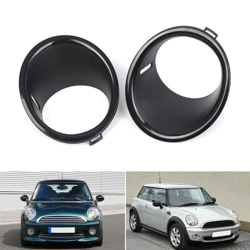 Nebelscheinwerfer Schwarzer Zierring Abdeckung für BMW Mini Cooper R55 R56 R57 2007-2011 51112753661 51112753662 Auto-Zubehör
