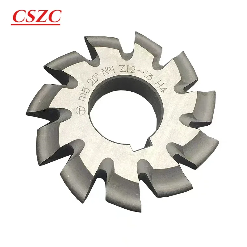 1PCS M0.5 M0.75 M1 M1.25 M1.5 M2 M2.5 M3 M4 M5-M10 Modulus PA20 Degrees NO.1-NO.8 HSS Gear Milling Cutter Gear Cutting Tool