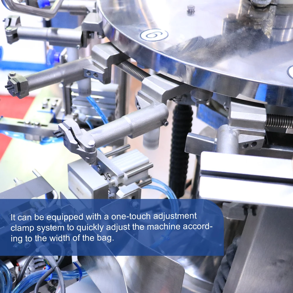 Dual Hopper Independent Weighing Mixed Grain Nut Complete Filling Doypack Packing Machine