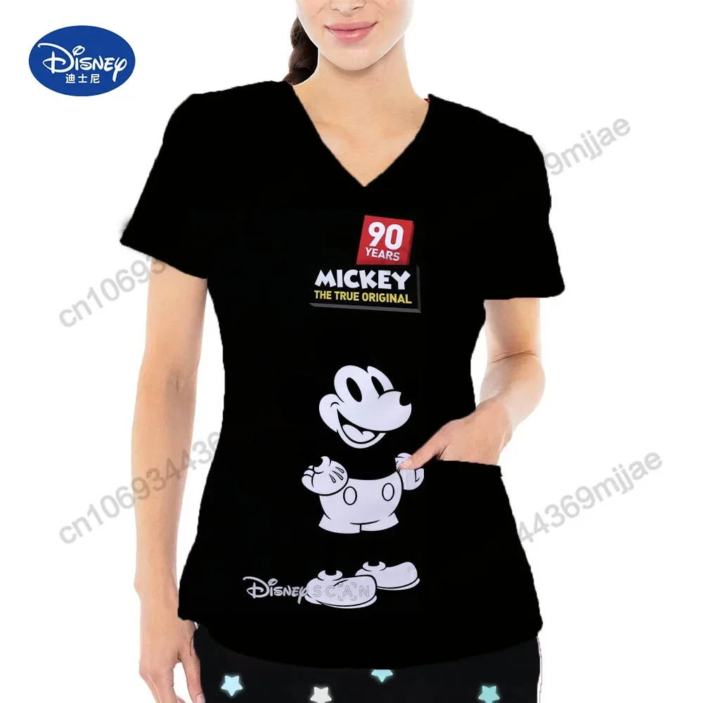 Damskie bluzki z dekoltem w serek damska darmowa wysyłka modny, z kieszeniami kobiet Top Y2k odzież codzienna koszulka Anime luksusowe ubrania damskie