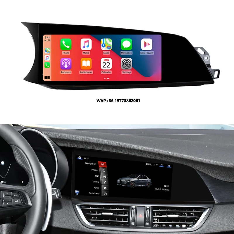 

Автомагнитола 1920*720p HD с Snapdragon 668, Carplay и навигацией для Alfa Romeo, Android 13, экран 2017-2020