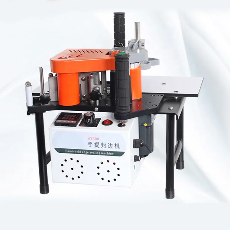 Small Portable Edge Banding Machine Easy to Operate Manual Glue Manufacturer New Condition Motor Engine