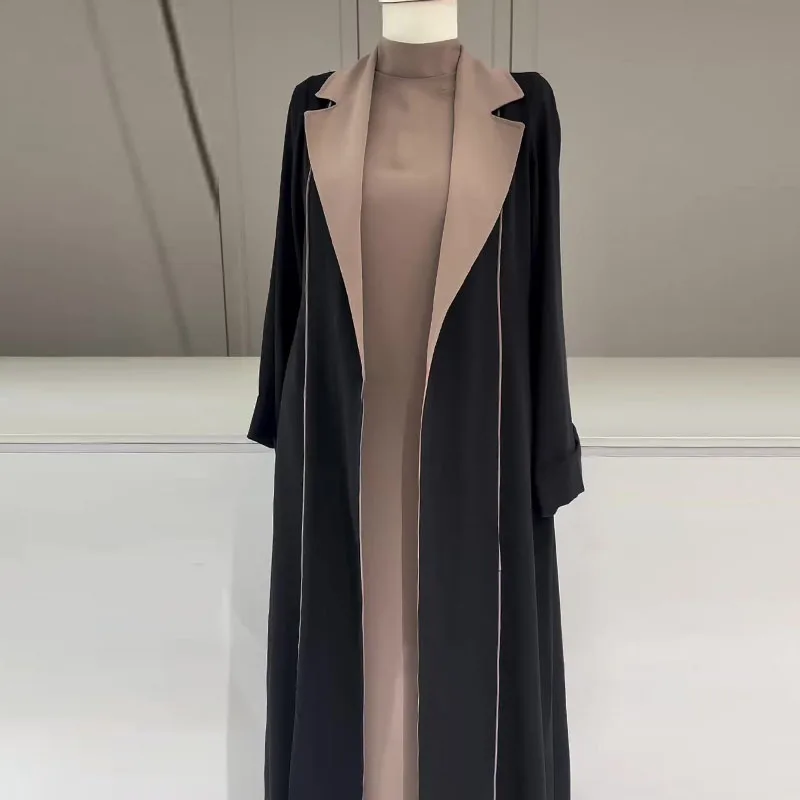 

Eid Muslim Abaya for Women Cardigan Dresses Jacket Kaftan Islam Vestidos Arab Long Robe Ramadan Morocco Dubai Abayas