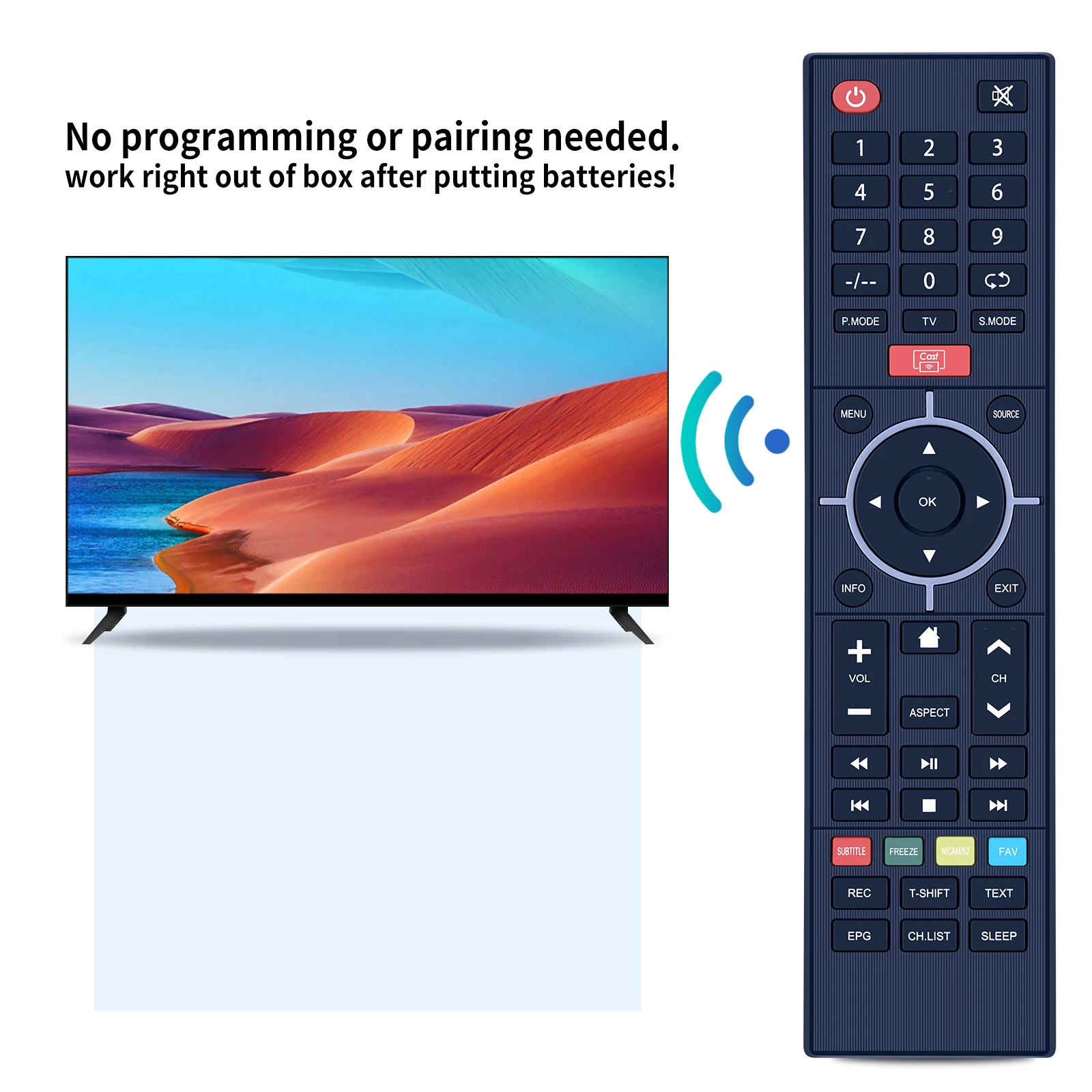 Remote control untuk layar SYINIX & WESTINGHOUSE TV