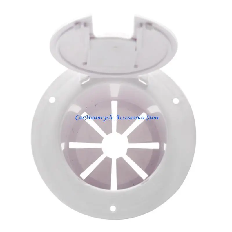 P04D 5Inch Round Power Cable Hatches Electrical Cable Hatches Accessories with Cover Lid Electric Cable Hatches for Trailer