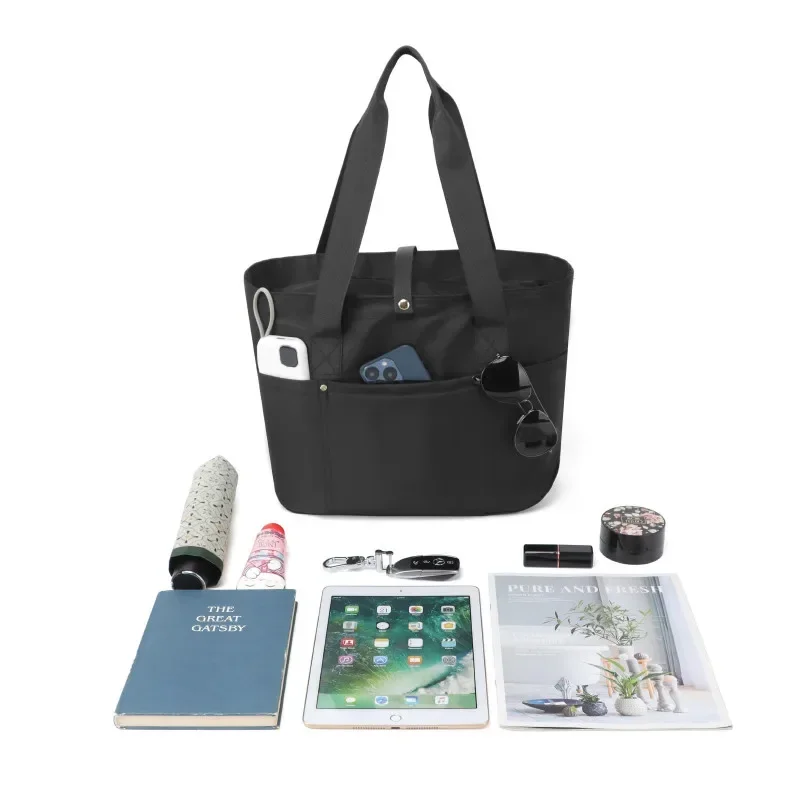 حقيبة يد كاجوال من THURAM للنساء حقيبة كتف كبيرة للسفر والعمل وحقيبة تسوق قابلة للطي #4