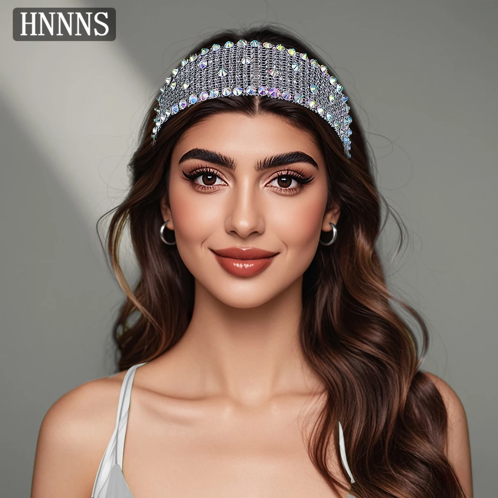 

TOPQUEEN Bridal Extremely Simple Style Weddings Rhinestone Headband Handmade Women's Fashion Banquet Dance Party Headwear YXA84