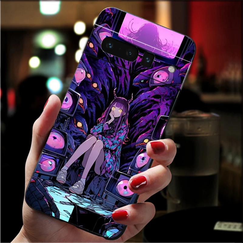 Ghost Girl Art Phone Case For Google Pixel 10 9 Pro XL 9A 8 7 6 Pro Pixel 8A 7A 6A Pixel 8 7 6 5