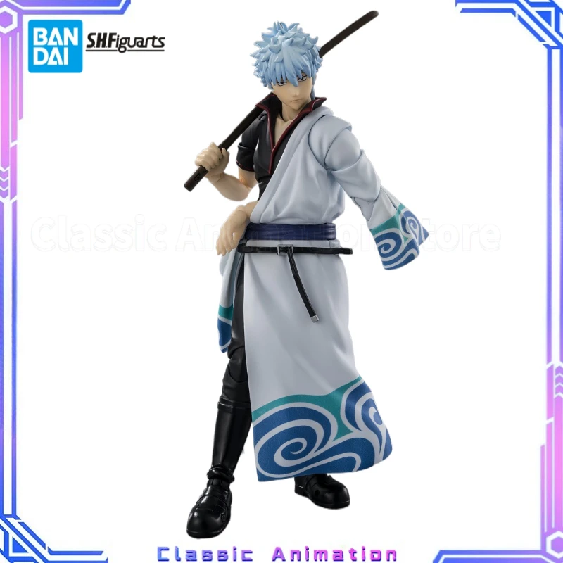 

【Original】BANDAI SHF Gintama Sakata Gintoki Action Figures Collectibles Models Classic Anime Toys