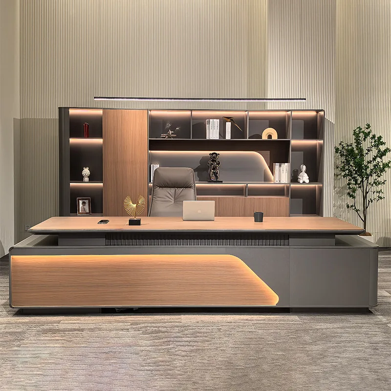 office furniture, Lexus series boss desk, simple modern manager desk, president