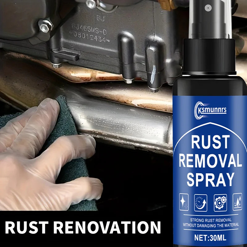Metal Rust Remover Spray - A Fast-Acting Formula That Effectively Removes Rust And Oxidation Stains from Metal Surfaces - Car Ma