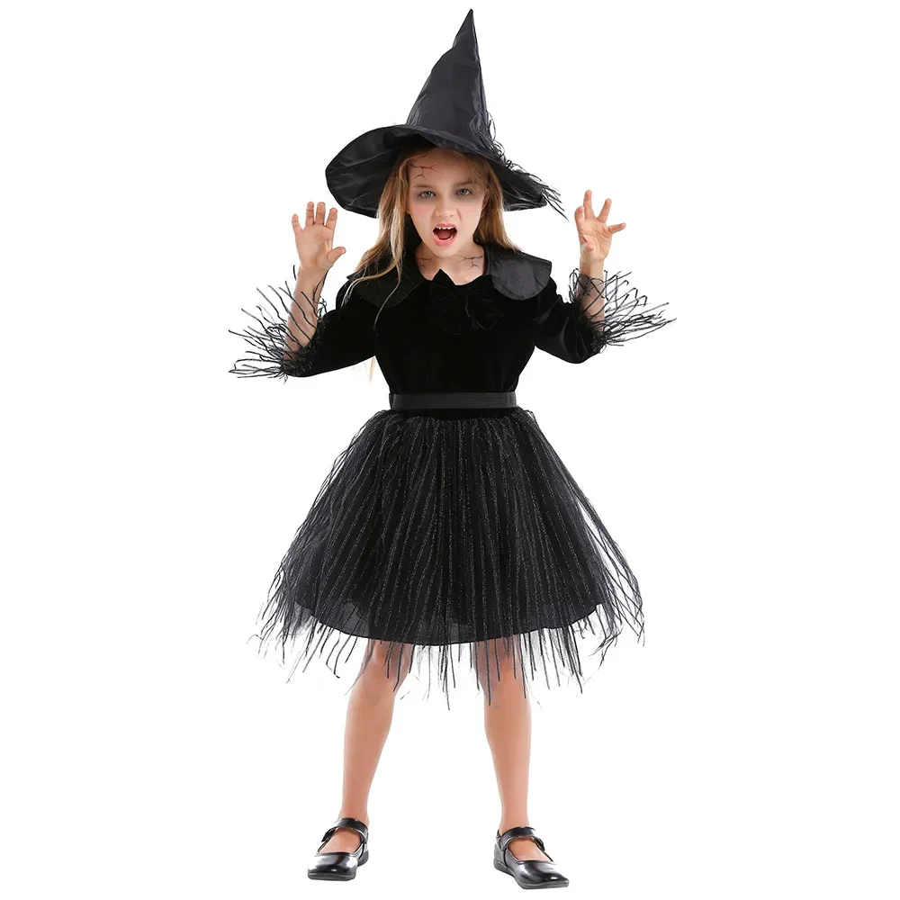 

Halloween Costumes For Child Girls Little Wicked Witch Costume Cosplay Tutu Dress