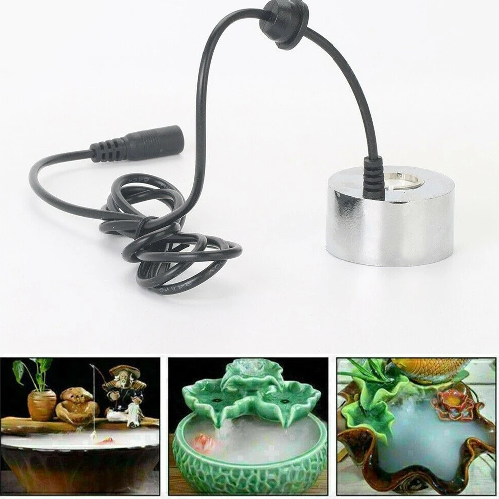 Water Fogger Mist Maker for 24V Air Humidifier and Fountain Applications with 50mm to 70mm Depth Requirement and 180cm Long Cord