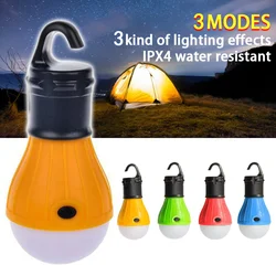 Portable LED Light Bulb Camping Tent Outdoor Waterproof Hanging Lamp SOS Emergency Lights Battery Lantern BBQ Camping Light Tool