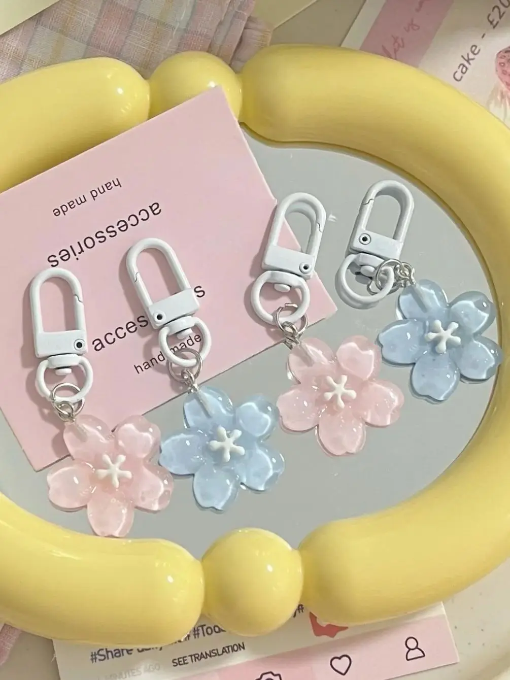 Sakura Key Chain - Cherry Blossom Design