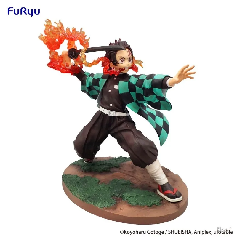 Furyu echte Figurizm Dämonen töter Anime Figur Kamado Tanjirou Action Spielzeug für Kinder Weihnachts geschenk Sammler Modell Ornamente