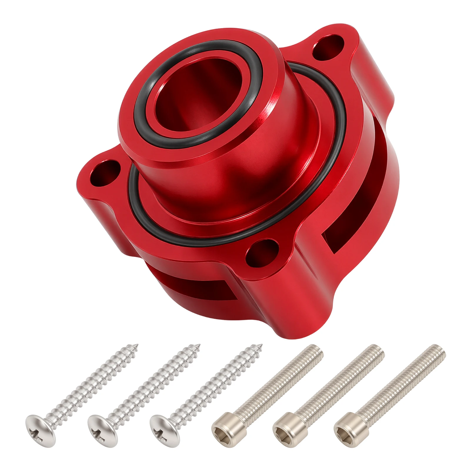 Billet Aluminum Red Blow Off Valve Adapter FOR Ford Fiesta/Mustang/Fusion/Edge/Escape/Transit/Bronco 1.5 1.6 2.0 2.3 2.7L
