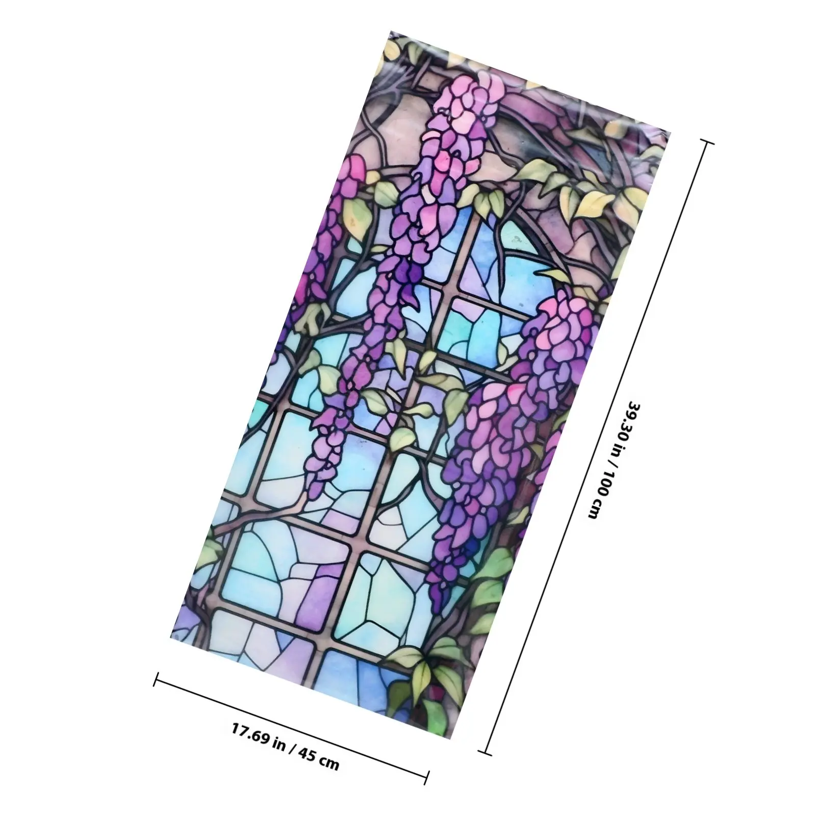 Glass Door Film Frosted Decorative Window for Shower Bathroom PVC Privacy Cling Colorful