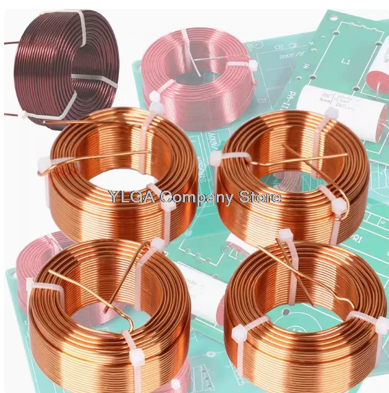 1.0mm air core inductor customized oxygen free copper inductor coil divider air core inductor DIY fever inductor 1PCS -1lot