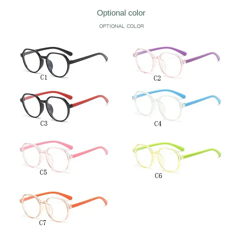 Blue Light Blocking Glasses for Kids Computer Glasses Silicone Frame Clear Lens Girl Boy Video Gaming Children Safety Eyewear view 5