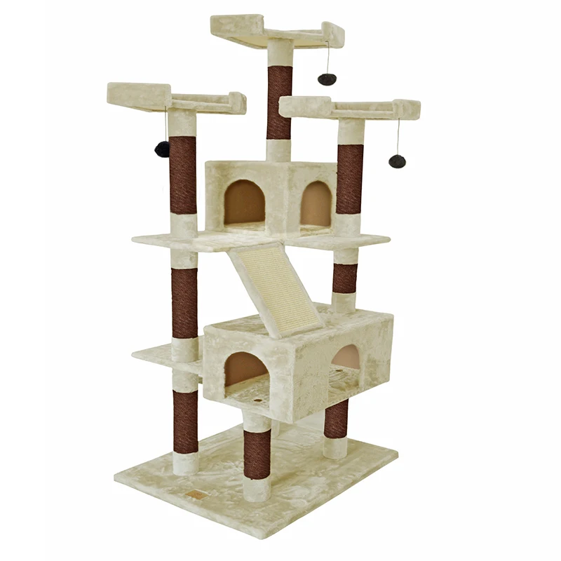 Cats House Tree Tower Condo Automatic Cleaning Cat Litter Box Wholesale Scratching Post Customized Back Scratcher Promotional