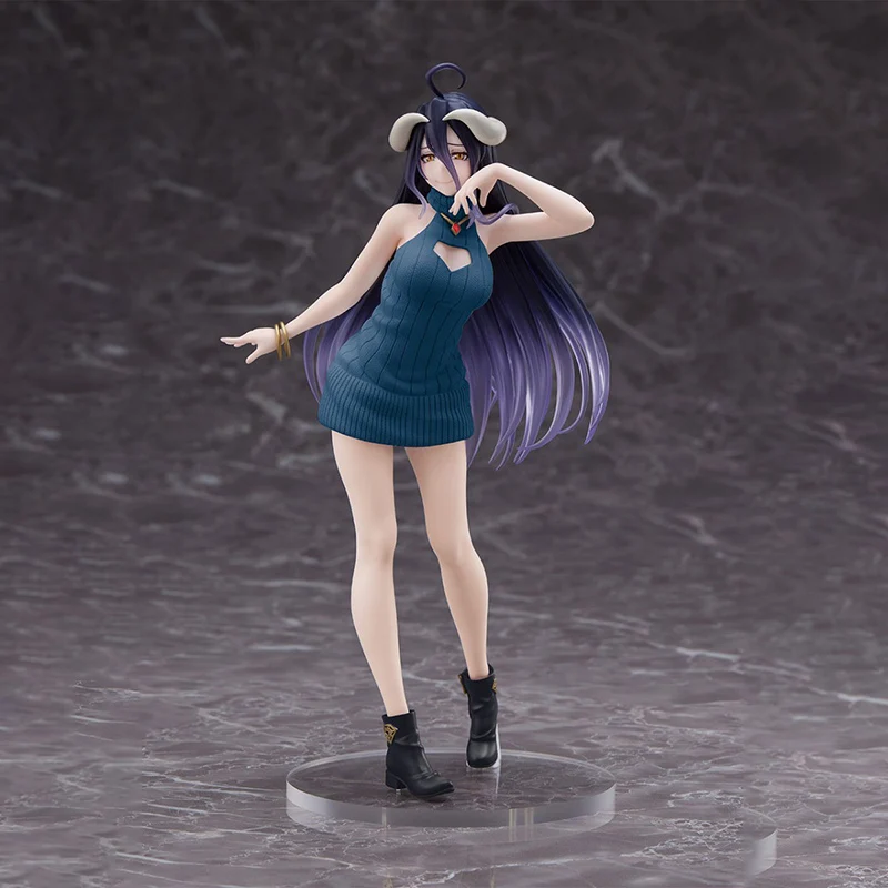 Op voorraad Originele TAiTO Coreful OVERLORD ‌ IV Albedo ~Trui Jurk Ver.~ PVC 20CM Anime Actiefiguren Model Collectie Speelgoed