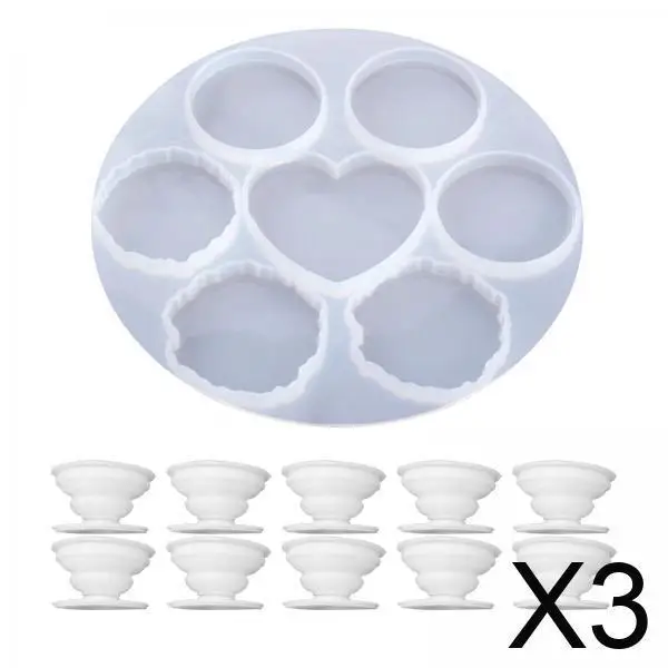 

Resin Silicone Mold Earring Molds for Phone Desktop Support Miniatures Jewelry Stand DIY Art Supplies for Family Use