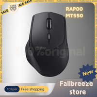 Rapoo Mt550 Office Mouse 3 Mode Wrieless Bluetooth Mouse Cross  Screen Low Latency Paw3320 100h Long Endurance Mouse For Gifts