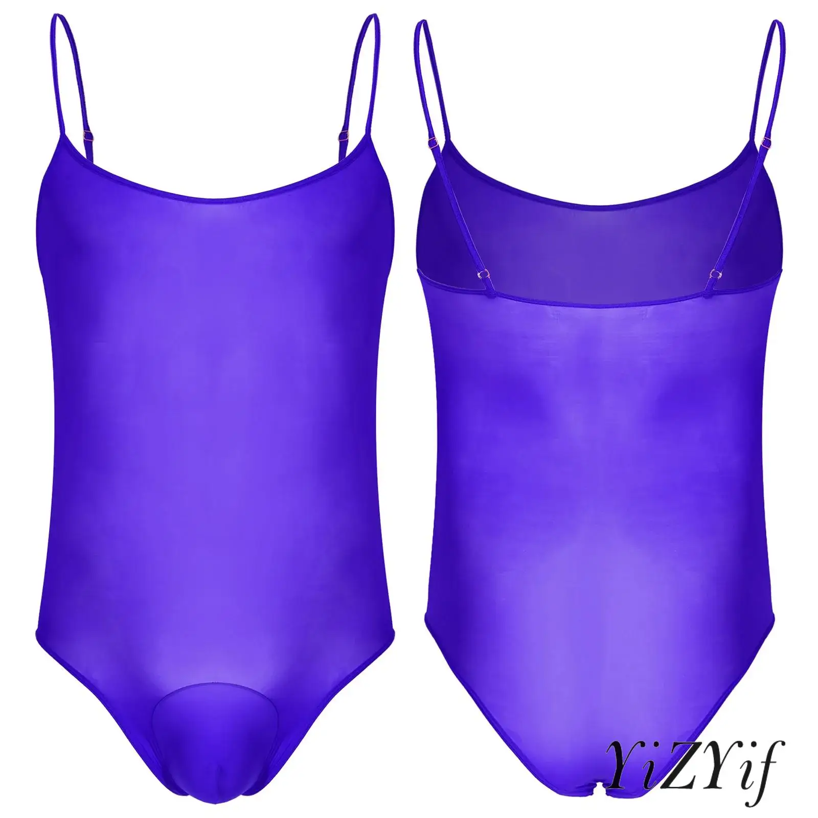 ผู้ชาย Sissy ชุดชั้นใน Rave Party เครื่องแต่งกายถุงน่อง Cami Jumpsuit ดูผ่าน Bodystockings ชุดชั้นในเสื้อกล้าม Night Club Wear