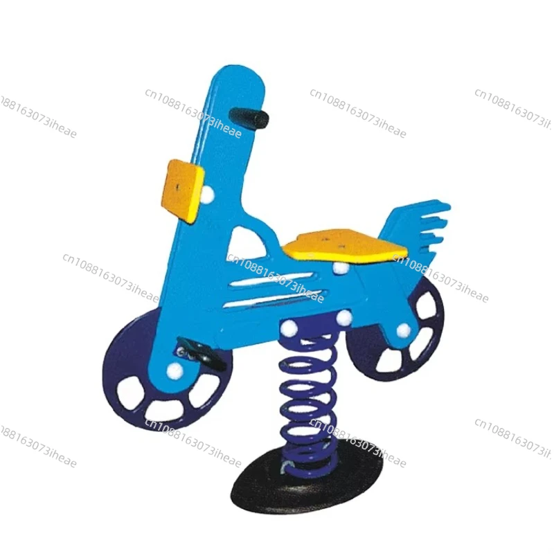 Manufacture New Arrival Anti-fading Kindergarten Playground Amusement Games Plastic Outdoor Spring Rocking Horse