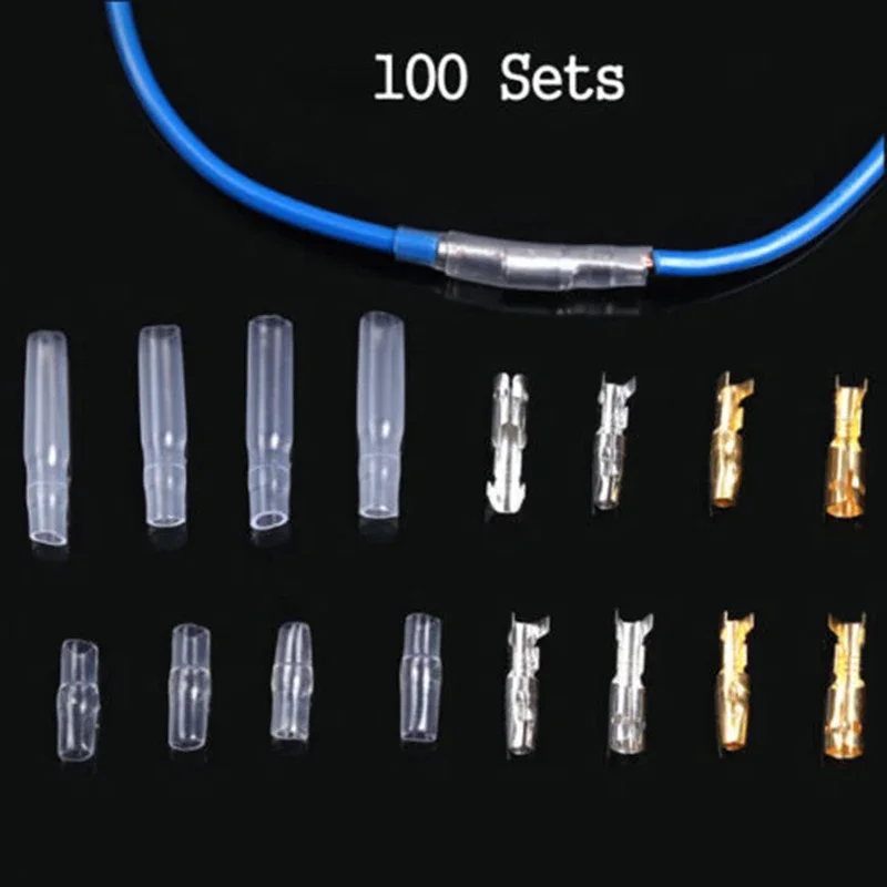 Tin Wire Terminals Brass Connectors Male&Female Motorcycle Autos 3.9mm New Newest Popular Replacement Replaces