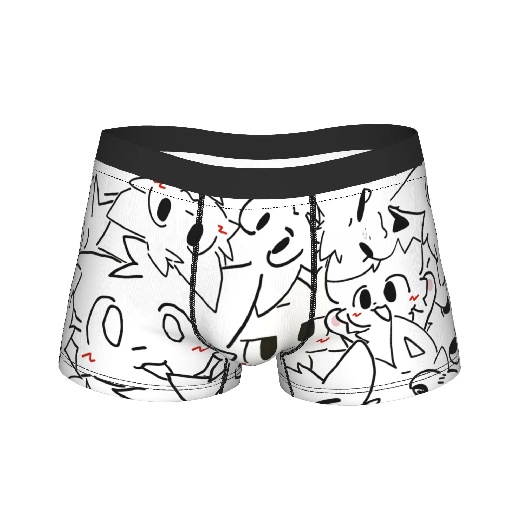 

Boykisser Cat Underwear Man Boxer Brief Comfortable Boxershorts Trenky Print Large Size Panties