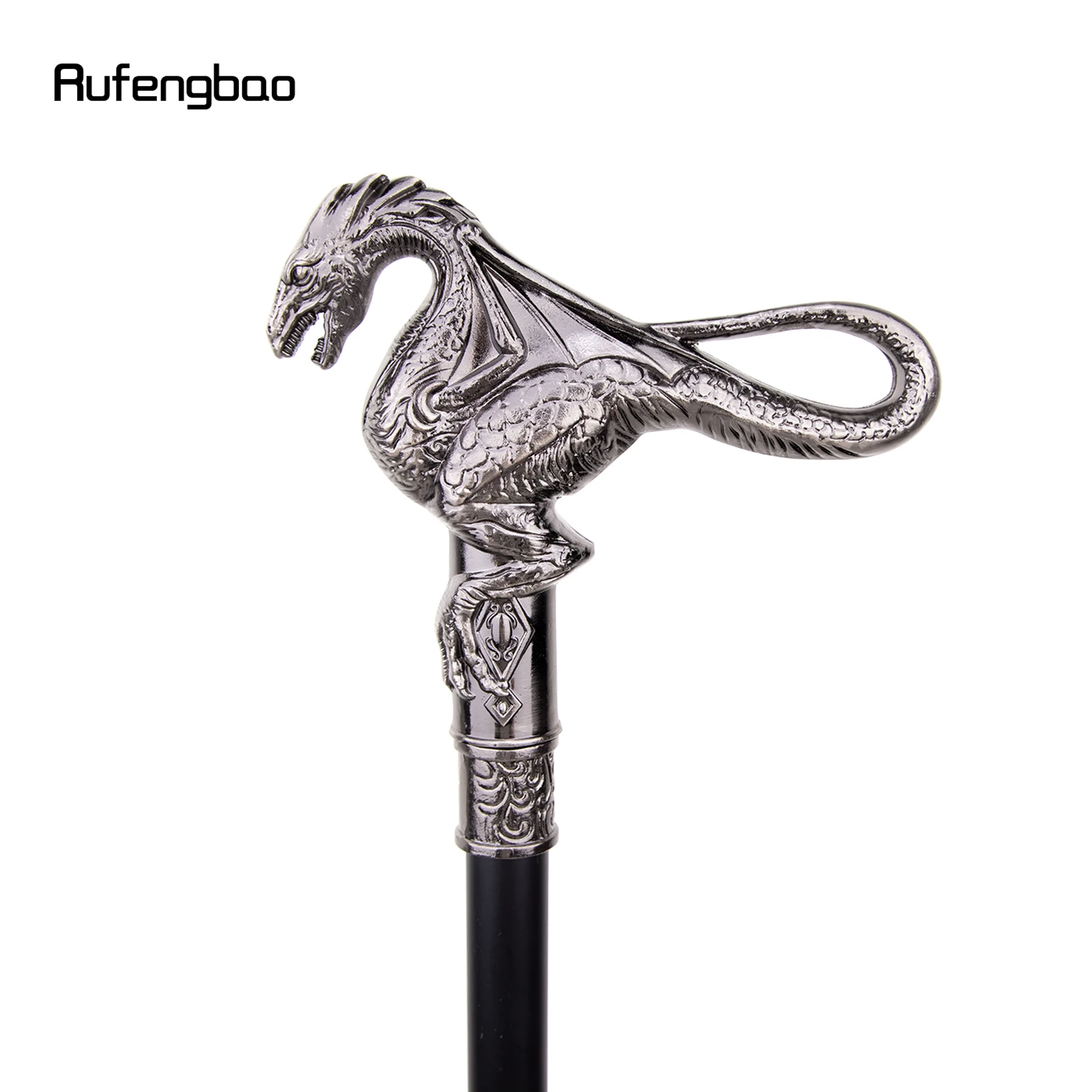 Dinosaur Tyrannosaurus Rex  Single Joint Walking Stick with Hidden Plate Self Defense Fashion Cane Plate Cosplay Crosier 93cm