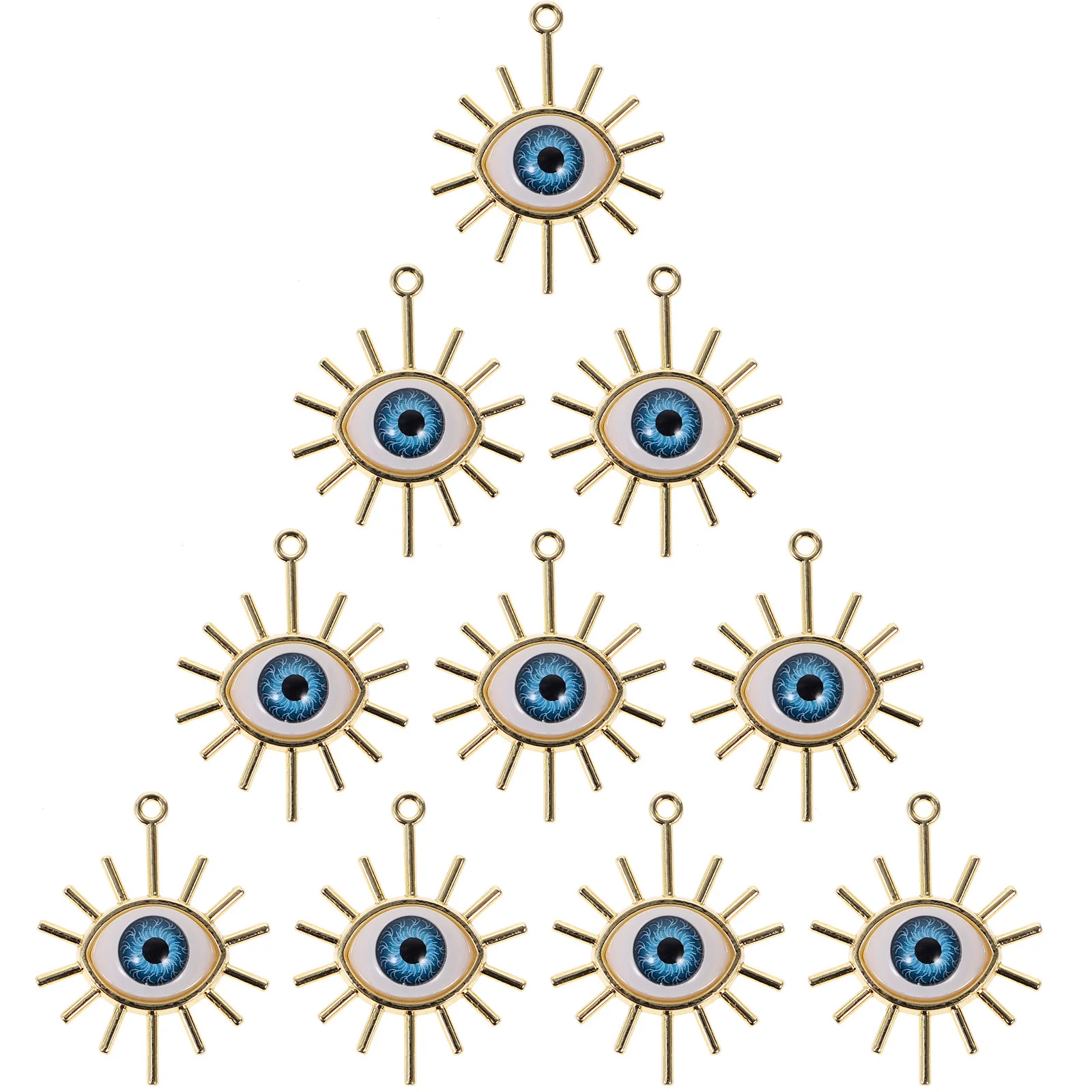 

10 шт., ювелирные изделия из сплава, подвески «сделай сам», подвески в виде глаз для ожерелья, серьги, браслета, подвески, ожерелье, подвески для сережек