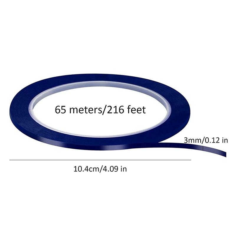 36 rolek 1/8 Cal taśmy do tablicy, taśma prążkowana łatwe wymazywanie taśma klejąca taśma do znakowania siatki graficznej, 216 stóp na rolkę