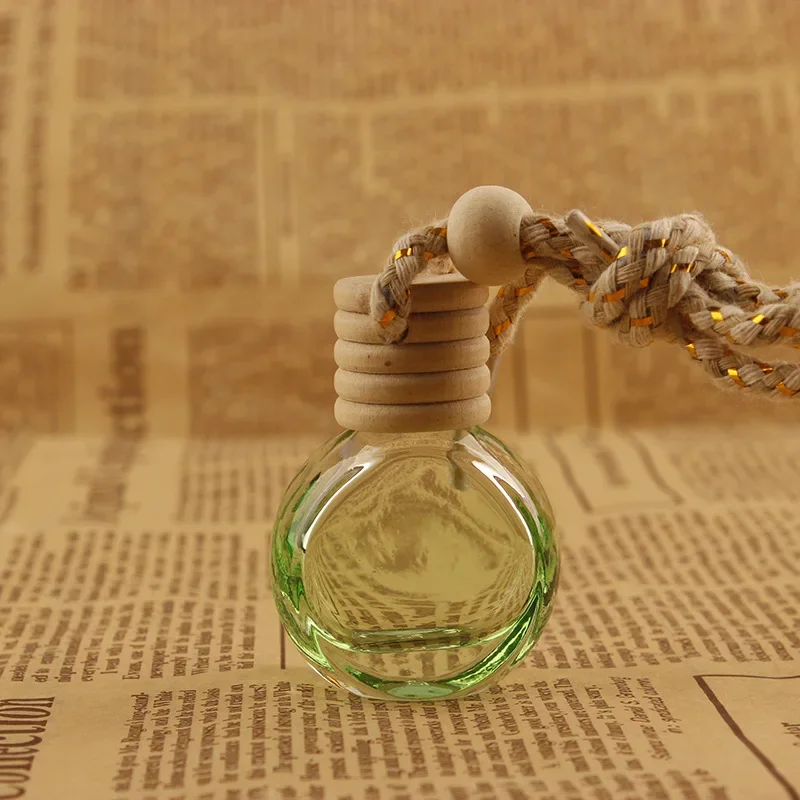 10ml nachfüllbare Parfüm flaschen Glas ätherische Öl flasche Kosmetik Probe Test behälter Auto Lufter frischer hängende Flasche