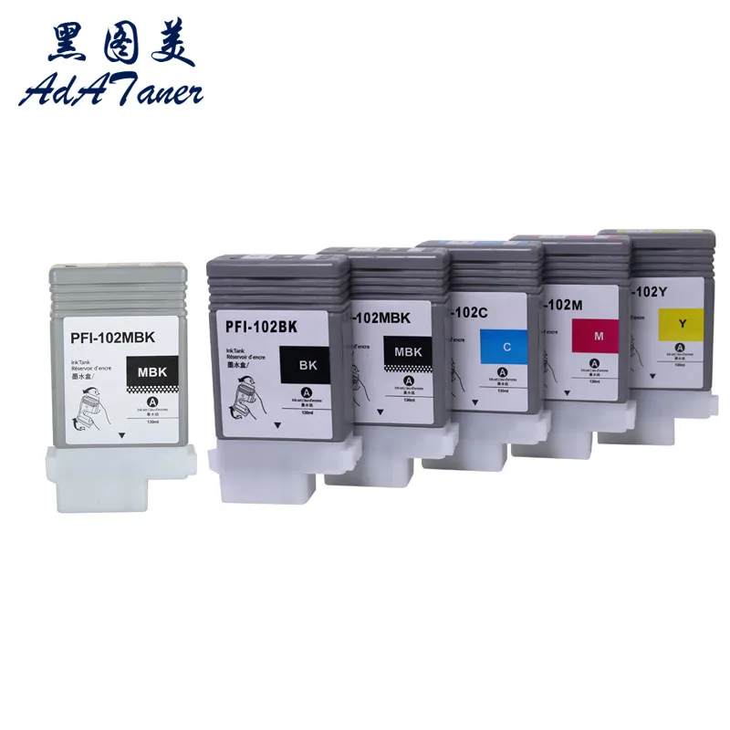 

PFI-102 PFI102 PFI 102 Картридж с пигментными чернилами для принтера Canon IPF 700 500 510 600 605 610 510 610 710 720 IPF700 IPF500