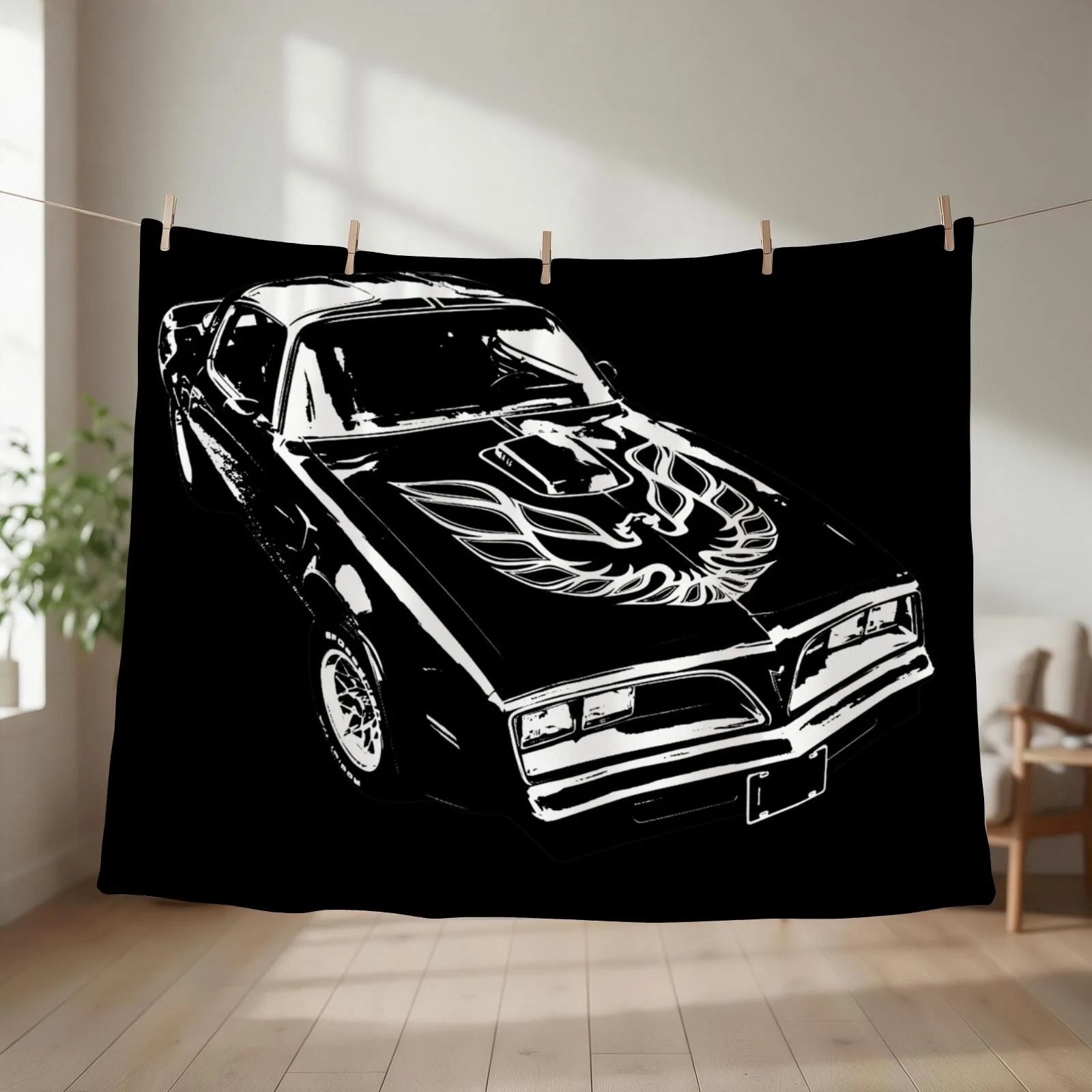 1978 Trans Am Throw Blanket couch cozy soft plush fuzzy picnic outdoor blanket