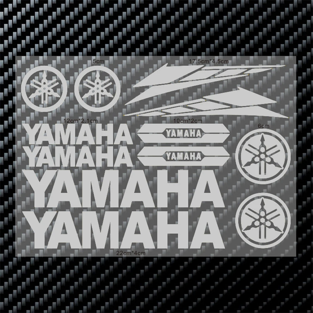 Voor Yamaha motorfietsstickers Letter Logo Scooter Brandstoftank Helm Modificatie Decoratieset Stickers
