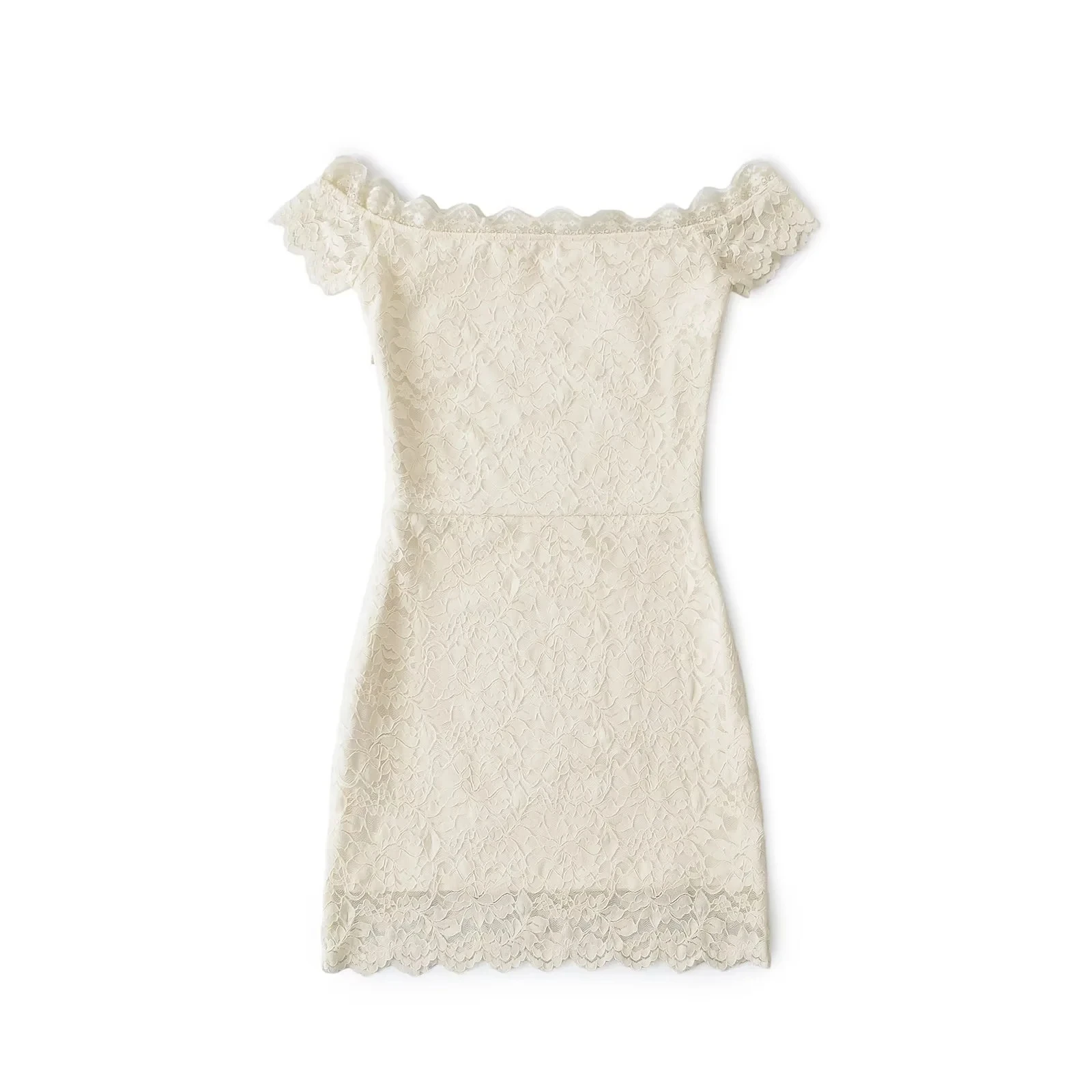 Ele High Waist ort Sve Lace Wrap Bodycon  Dr Women's Summer Design Sensual One oulder Dr A-Line Skirt