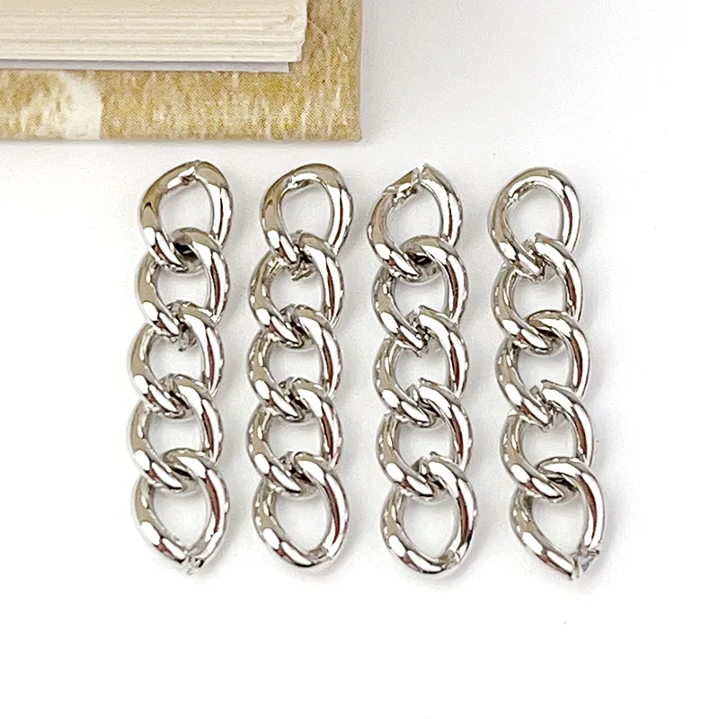 120 Piece Metal Five Section Chain Custom Keychain Extension Chain Necklace Toy Pendant DIY Handmade Link Chain Wholesale