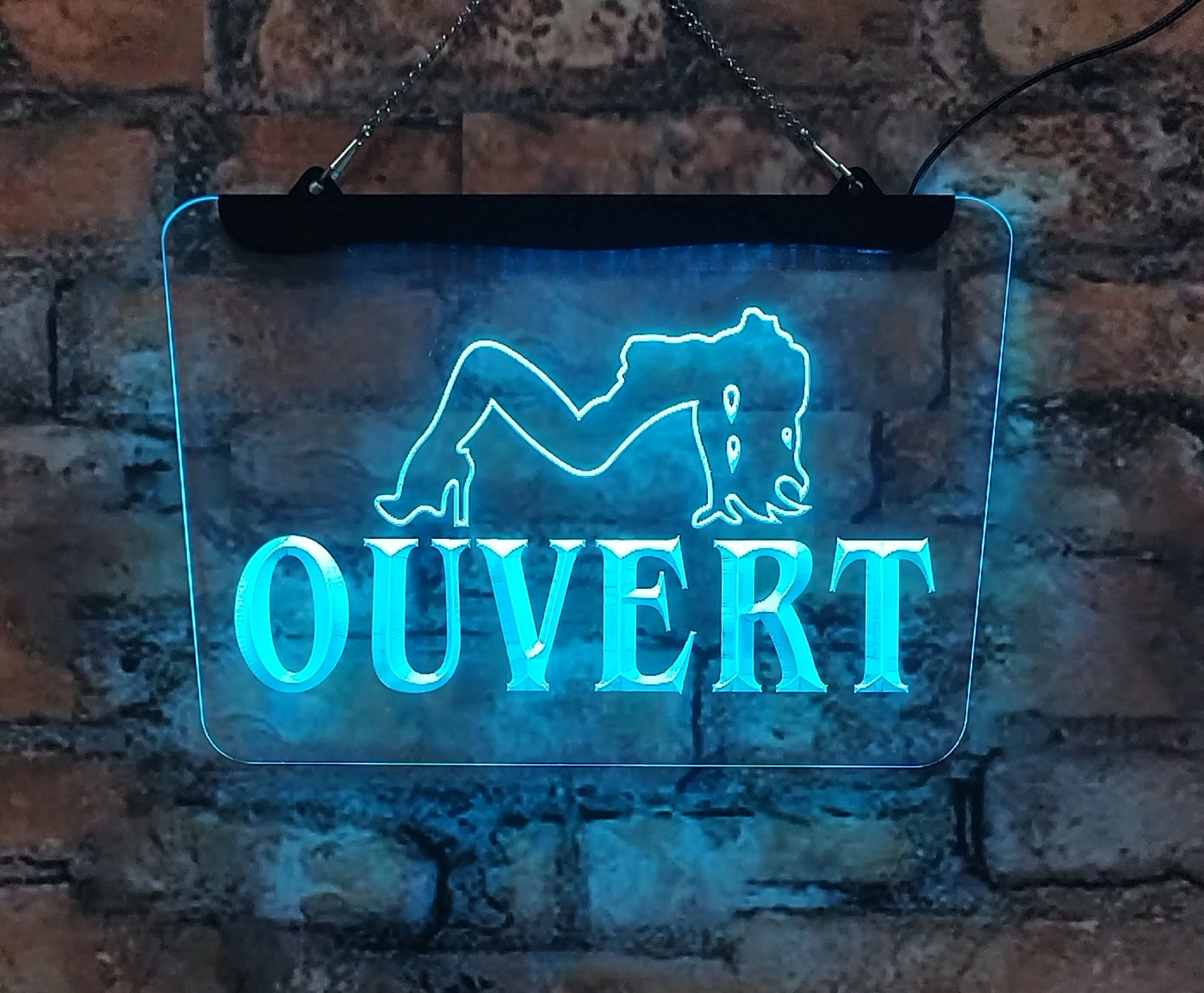 KTV True Sex girl dancer LED neon sign Home decoration Interior wall art Yellow blue 20*30 for bedroom bar holiday party gift